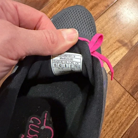 Brooks Ghost Women's Gray, Pink, Purple, & teal Running Shoes size 10 - Picture 2 of 5